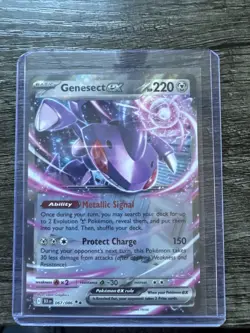 Pokemon TCG Genesect EX Black Bolt Holo Double Rare Card 067/086 NM Condition - Image 1