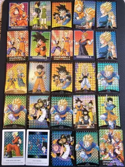 Lot of 25 DRAGON BALL Z Hero Collection Holo Prism Cards 2001 Bird Score - Image 1
