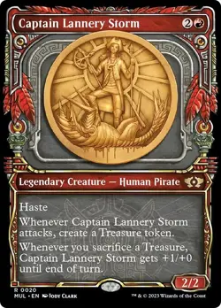 FOIL CAPTAIN LANNERY STORM mtg NM Multiverse Legends Rare - Image 1