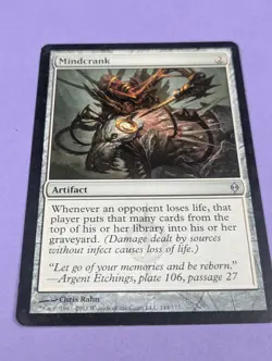 MTG Magic: New Phyrexia: Mindcrank #144/175 Uncommon - LP - Image 1