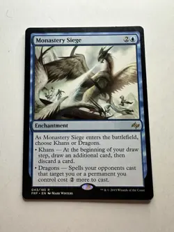Monastery Siege LP Fate Reforged Magic The Gathering Mtg Lightly Played Rare - Image 1