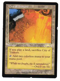 MTG City Of Traitors English Exodus EX/Good #B - Image 1