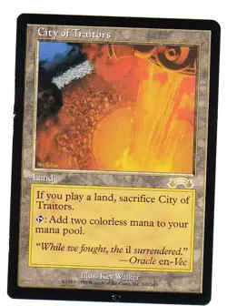 MTG City Of Traitors English Exodus EX/Good #A - Image 1