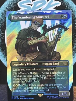 The Wandering Minstrel (Borderless) (Surge Foil) Final Fantasy Foil - Image 1