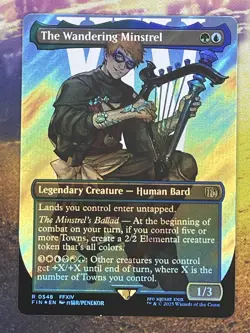 The Wandering Minstrel (Borderless) (Surge Foil) Final Fantasy Foil - Image 2