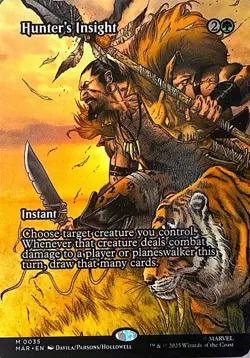 Hunter's Insight (Borderless) Non- Foil M Marvel Universe Eternal-Legal 35 NM - Image 1