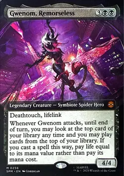 Gwenom, Remorseless (Extended Art) Non- Foil M Marvel's Spider-Man 256 NM - Image 1