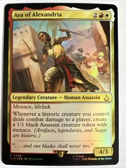 Aya of Alexandria [Foil] ACR☆EN 0048 ☆Assassin's Creed☆ Rare Legendary MTG! TCG - Image 1