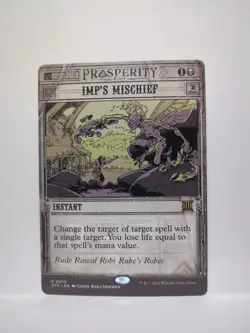 MTG Imp's Mischief Breaking News OTP 15/264 Regular Rare - Image 1