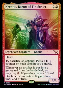 Krenko, Baron of Tin Street Murders at Karlov Manor NM MTG Foil - Image 1