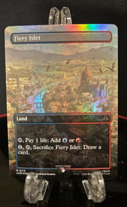 MTG: Assassin's Creed Fiery Islet Foil (Borderless) 112 Never Played NM - Image 1