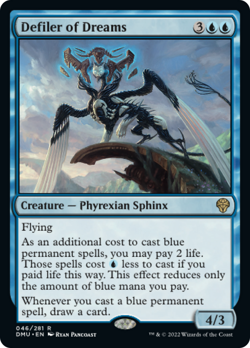 FOIL DEFILER OF DREAMS mtg NM Dominaria United Rare - Image 1