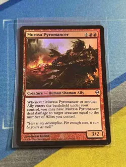 Magic the Gathering MTG Zendikar MURASA PYROMANCER Foil - Image 1