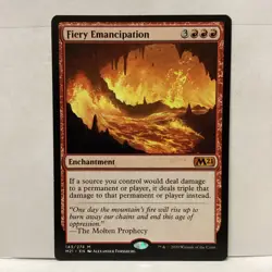 MTG Fiery Emancipation Magic: The Gathering Core Set 2021 Mythic #143 - Image 1