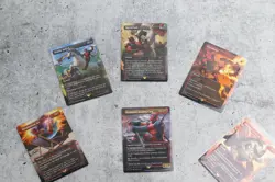Deadpool Marvel X Secret Lair (OPENED) non-foil Full Set W/harmless Offering - Image 3