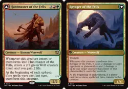 FOIL HUNTMASTER OF THE FELLS mtg EX/NM Innistrad Remastered 1 Rare Print Lines - Image 1