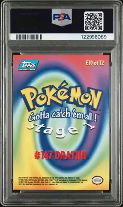 1999 TOPPS POKEMON THE MOVIE EDT #E10 DRATINI #147 MOVIE EDITION-FOIL - Image 2