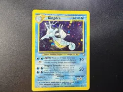 Pokemon TCG Kingdra Neo Genesis Unlimited Holo Rare 8/111 MP SWIRL💫 - Image 1