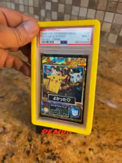 Pikachu & Others Pokemon 1998 Prism Meiji Promo Japanese #44 PSA 9 - Image 2