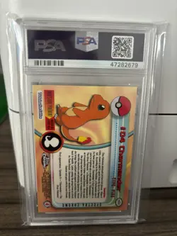 Pokemon Topps Chrome Spectra Charmander Holo #4 PSA 10 - Image 2