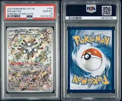 Magneton 159 S&V Surging Sparks ETB Promo Pokemon TCG PSA 10 English - Image 3