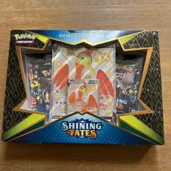 Pokemon TCG Sword & Shield Shining Fates 5 Booster Packs Shiny Cramorant V 820650809828 - Image 1