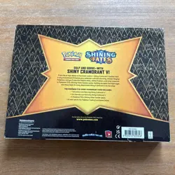 Pokemon TCG Sword & Shield Shining Fates 5 Booster Packs Shiny Cramorant V 820650809828 - Image 2