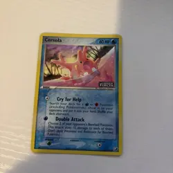 Pokemon Ex Unseen Forces Reverse Holo Stamped Corsola 37/115 LP - Image 2