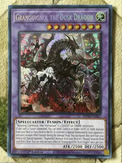 YuGiOh GRANGUIGNOL THE DUSK DRAGON Prismatic Secret Rare MP24-EN067 - Image 2