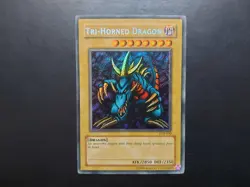 Yugioh - Tri-Horned Dragon LOB-000 Secret Rare Original - Image 1