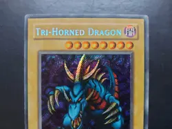 Yugioh - Tri-Horned Dragon LOB-000 Secret Rare Original - Image 2