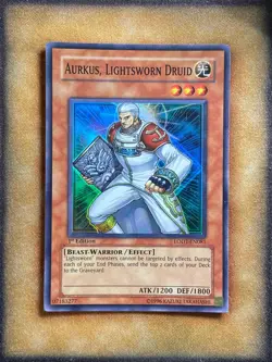 Yugioh Aurkus, Lightsworn Druid LODT-EN081 Super Rare 1st Ed LP - Image 1