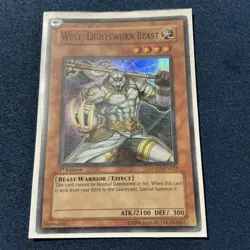 Yugioh Wulf, Lightsworn Beast LODT-EN023 Super Rare 1st Edition LP - Image 3