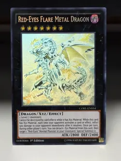 Red-Eyes Flare Metal Dragon (Ghost Rare) CORE-EN054 Clash of Rebellions 1st... - Image 1
