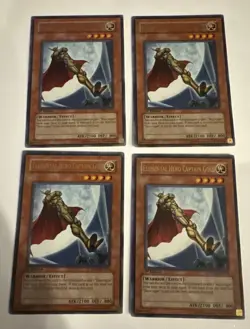 1x Elemental Hero Captain Gold FOTB-EN014 Ultra Rare 1st Ed Near Mint Yugioh - Image 1