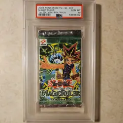 2002 Yu-gi-oh Magic Ruler 1st Edition Booster Pack PSA 10 GEM MINT RARE PACK - Image 1