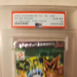 2002 Yu-gi-oh Magic Ruler 1st Edition Booster Pack PSA 10 GEM MINT RARE PACK - Image 2