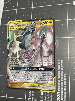 Arceus & Dialga & Palkia GX 156/236 Sm-Cosmic Eclipse Holo Card NM - Image 3