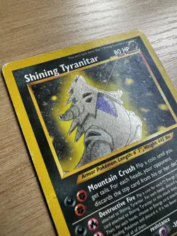Pokemon TCG Shining Tyranitar Neo Destiny Holo Card 113/105 Unlimited Shiny Rare - Image 4
