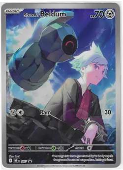 Pokemon TCG Steven’s Beldum 207 Black Star Promo Card NM - Image 1