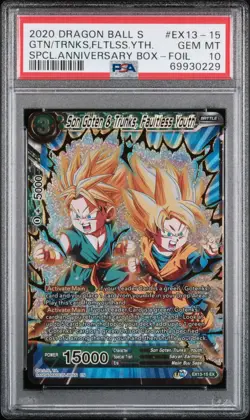 2020 DRAGON BALL SUPER CARD GAME SPECIAL ANNIVERSARY BOX 2020 #EX13-15 PSA 10 - Image 1