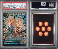 2020 DRAGON BALL SUPER CARD GAME SPECIAL ANNIVERSARY BOX 2020 #EX13-15 PSA 10 - Image 3