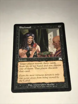 Magic the Gathering Onslaught Blackmail Card - Image 1