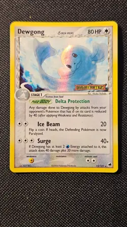 Pokemon Cards Ex Dragon Frontiers Reverse Holo Stamped Seel & Dewgong - LP/MP - Image 3