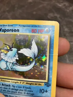 Pokemon TCG Vaporeon Jungle Holo Rare Card 12/64 First Edition!!!! - Image 4