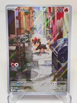 Litleo 139/132 Illustration Rare Pokemon Card Mega Evolutions - English TCG - Image 1