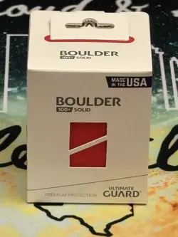 Ultimate Guard Solid Red Boulder 100+ Deck Case New Card Storage Box CCG - Image 1
