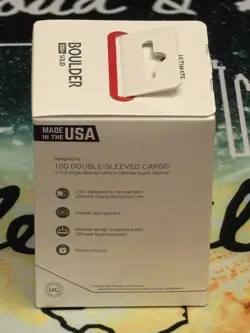 Ultimate Guard Solid Red Boulder 100+ Deck Case New Card Storage Box CCG - Image 4