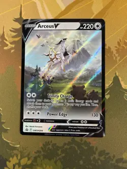 Pokemon Sword & Shield Promo Cards SWSH204 Arceus V NM - Image 1