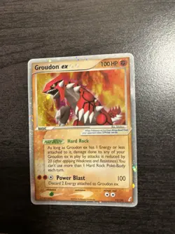 Groudon ex 93/100 EX Crystal Guardians Holo Ultra Rare Vintage Pokemon TCG Card - Image 2